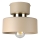 Taklampa IGNIA 1xE27/60W/230V taupe