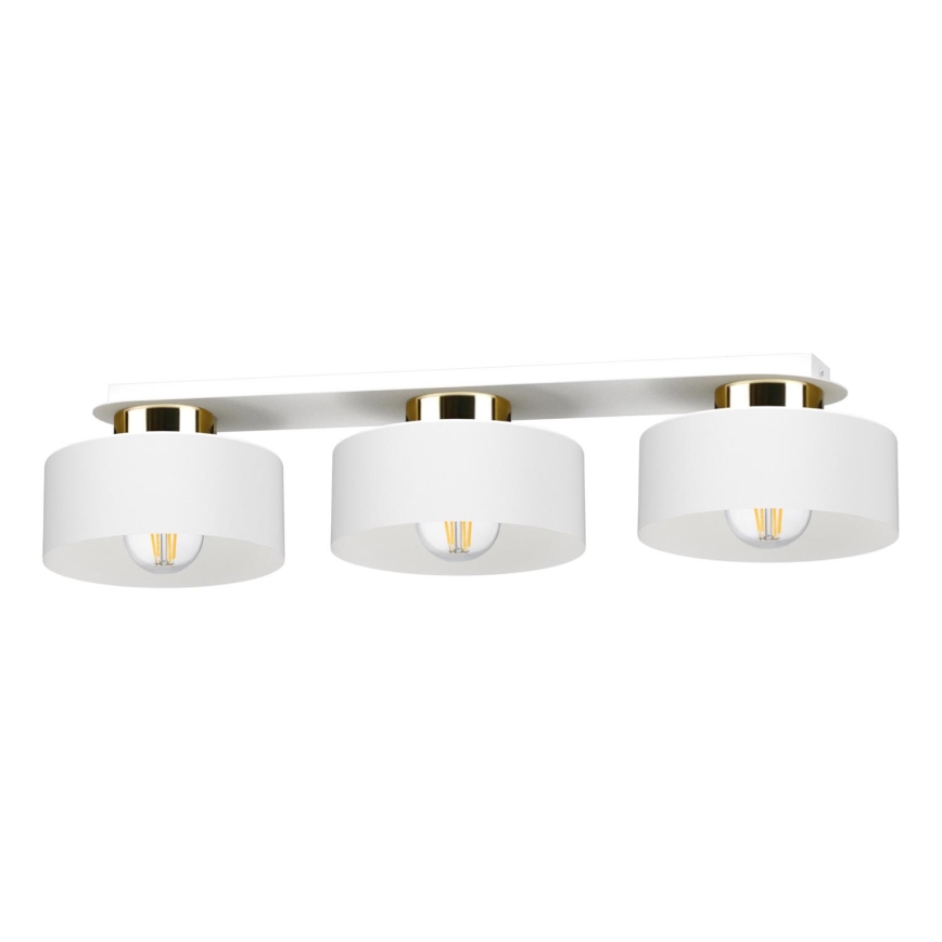 Taklampa IGNIA 3xE27/60W/230V vit