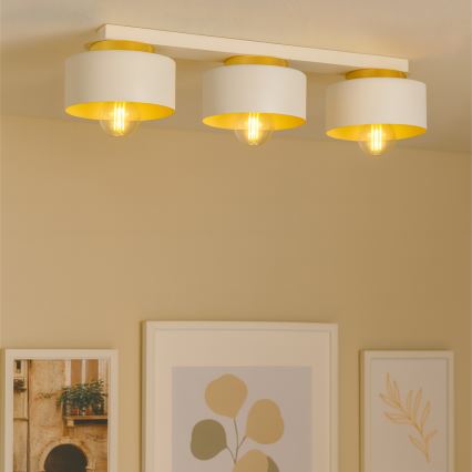 Taklampa IGNIA 3xE27/60W/230V vit