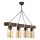 Taklampa JASMIN 4xE27/40W/230V brun/beige