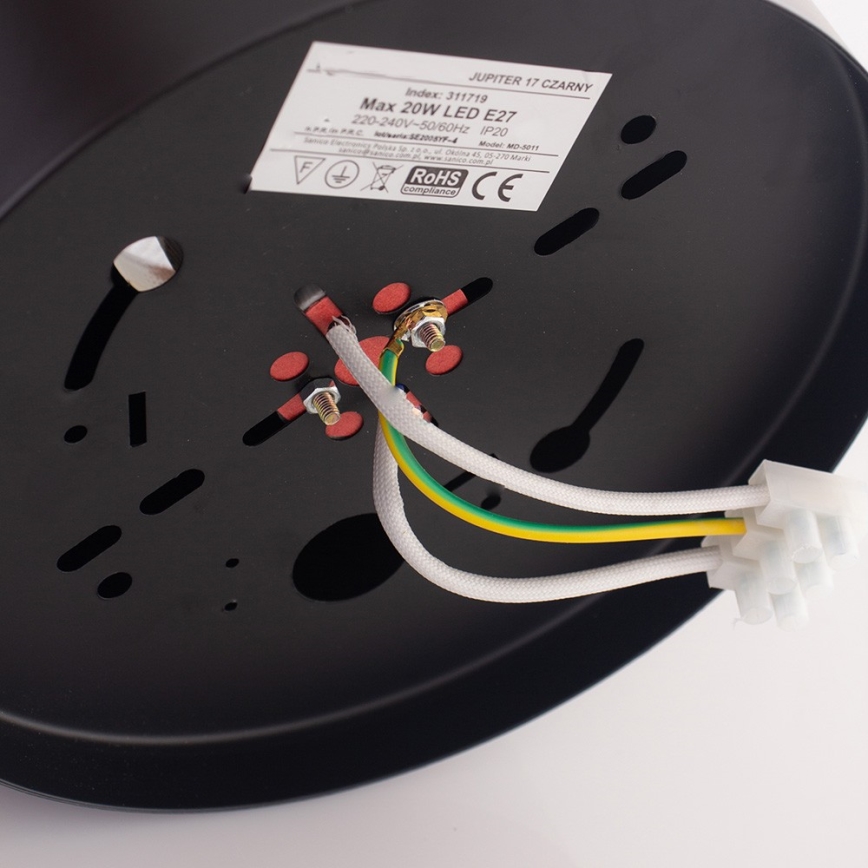 Taklampa JUPITER 1xE27/20W/230V 181x165 mm