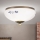 Taklampa LANDHAUS 1xE27/60W/230V diameter 21 cm brons/vit