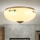 Taklampa LANDHAUS 2xE27/60W/230V diameter 28 cm brons/beige