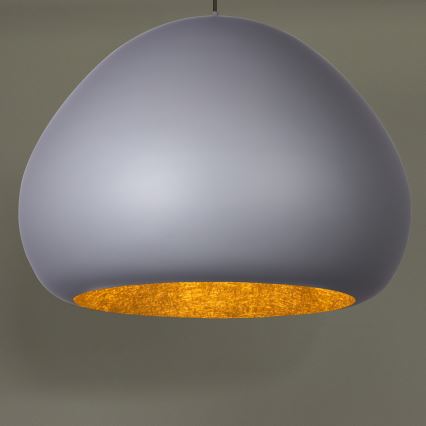 Taklampa på kabel LAVA 1xE27/15W/230V grå/guld