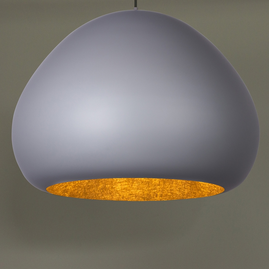 Taklampa på kabel LAVA 1xE27/15W/230V grå/guld