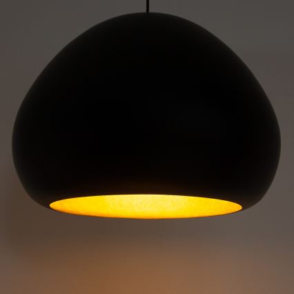 Taklampa på kabel LAVA 1xE27/15W/230V svart/guld