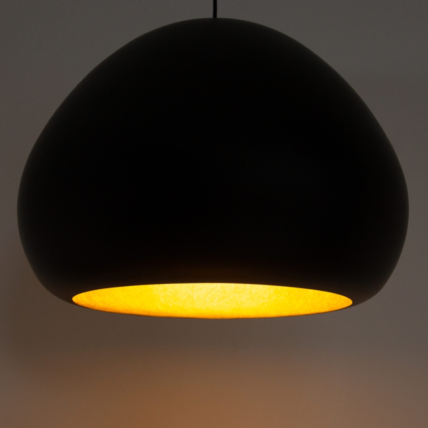 Taklampa på kabel LAVA 1xE27/15W/230V svart/guld