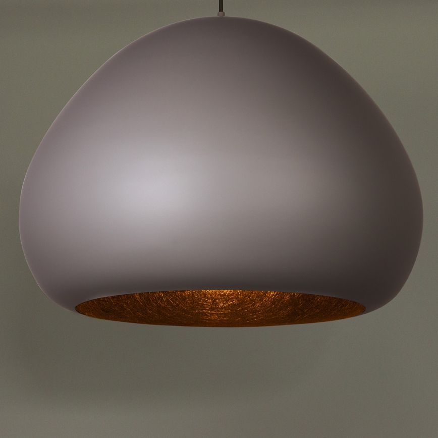 Taklampa på kabel LAVA 1xE27/15W/230V taupe/svart