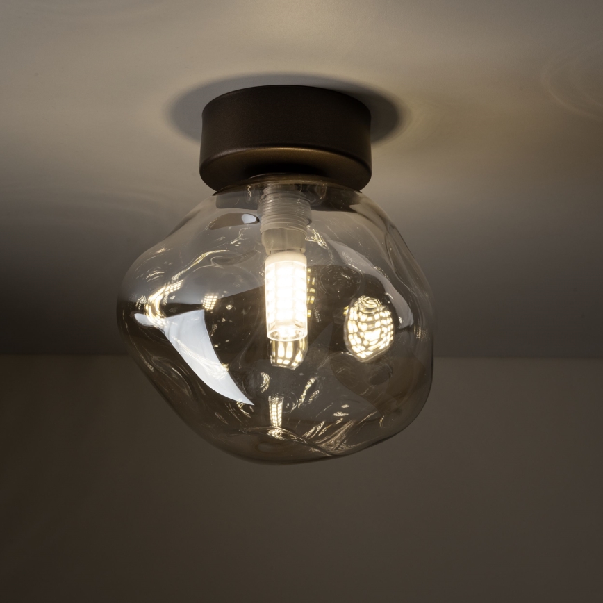 Taklampa LAVA 1xG9/8W/230V brons/rökbeige