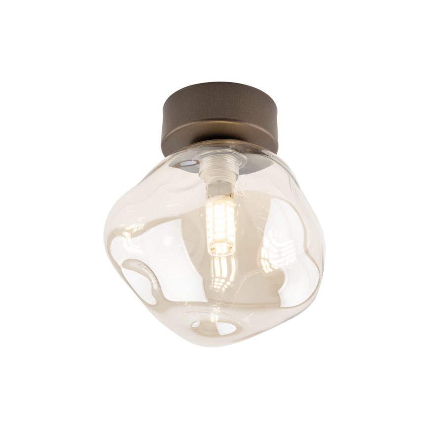 Taklampa LAVA 1xG9/8W/230V brons/rökbeige