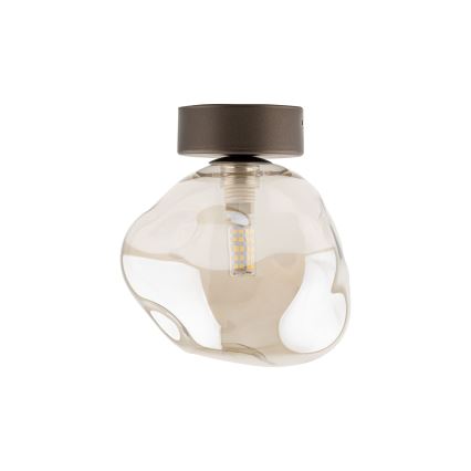 Taklampa LAVA 1xG9/8W/230V brons/rökbeige