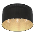Taklampa LOFT SHADE 3xE27/60W/230V svart/guld, infälld montage