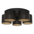 Taklampa LOFT SHADE 5xE27/60W/230V svart/guld, infälld montage