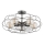 Taklampa LOTOS 5xE27/15W/230V antracit