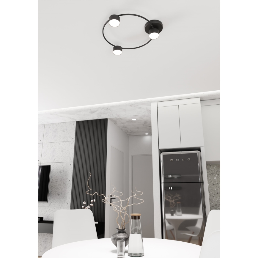 Taklampa LUCIO 3xGX53/12W/230V svart