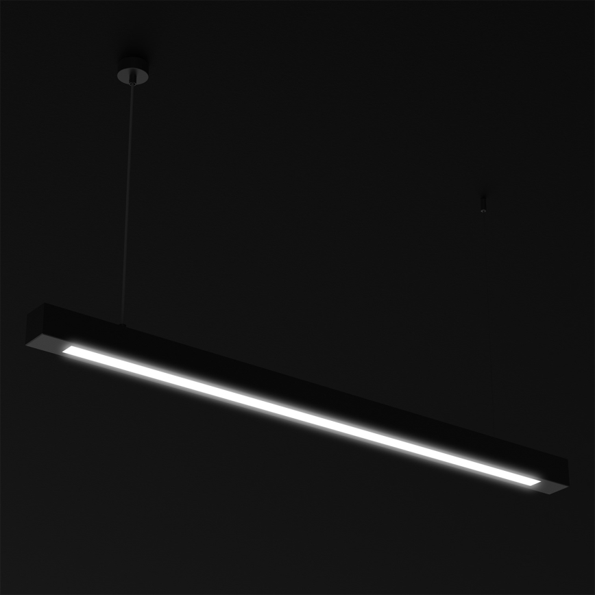 Taklampa på kabel LUNGO T8 1xG13/18W/230V svart