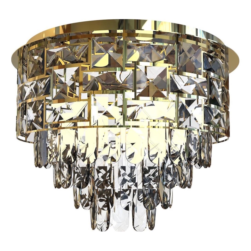 Taklampa LUXURIA 9xE14/40W/230V diameter 48 cm guld