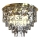 Taklampa LUXURIA 9xE14/40W/230V diameter 48 cm guld