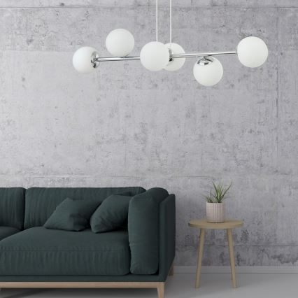Taklampa MADDIE 5xE14/5W/230V glänsande krom