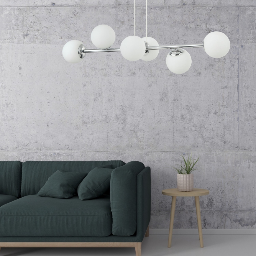 Taklampa MADDIE 5xE14/5W/230V glänsande krom