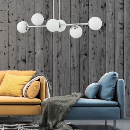 Taklampa MADDIE 5xE14/5W/230V glänsande krom