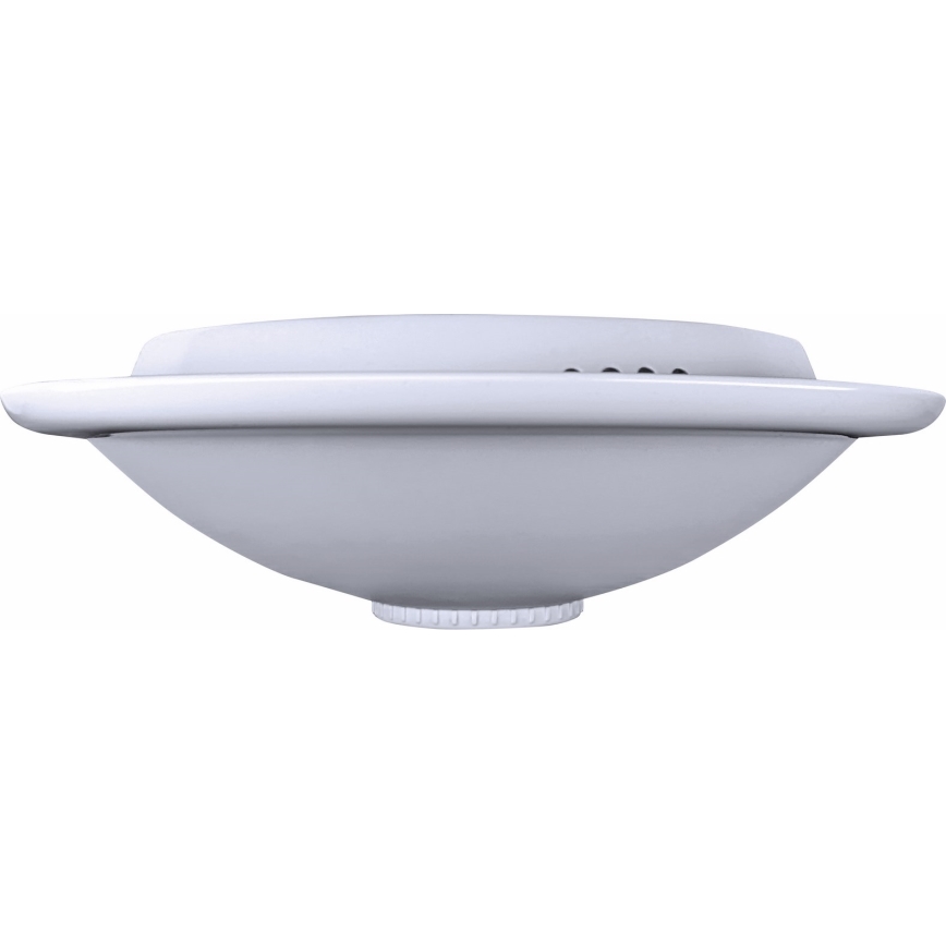 Taklampa med rörelsesensor och skymningssensor MANA 2xE27/40W/230V Ø 30 cm vit