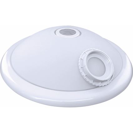 Taklampa med rörelsesensor och skymningssensor MANA 2xE27/40W/230V Ø 30 cm vit