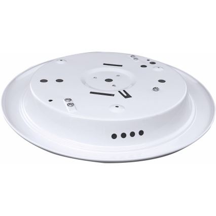Taklampa med rörelsesensor och skymningssensor MANA 2xE27/40W/230V Ø 30 cm vit
