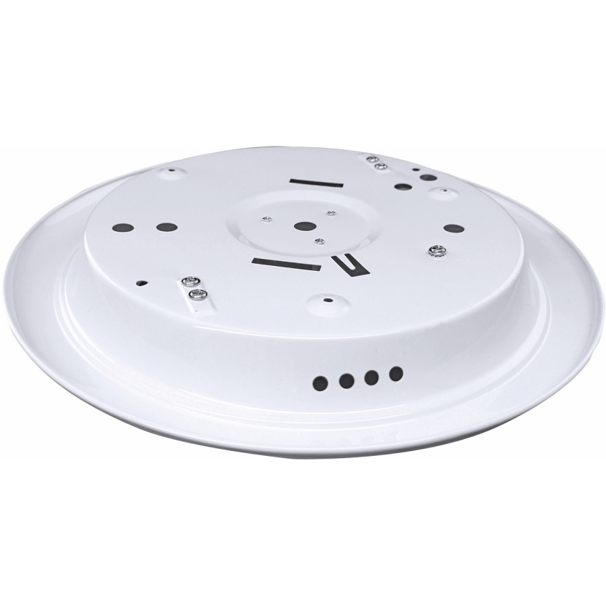 Taklampa med rörelsesensor och skymningssensor MANA 2xE27/40W/230V Ø 30 cm vit