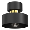 Taklampa MARTI 1xE27/15W/230V svart/guld