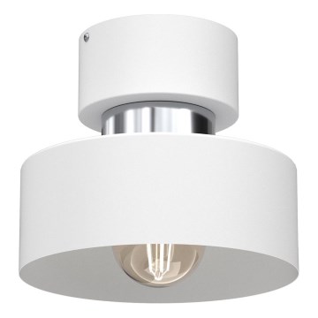 Taklampa MARTI 1xE27/15W/230V vit/skinande krom