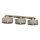 Taklampa MARTI 3xE27/15W/230V beige/guld