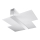 Taklampa MASSIMO 2xE27/60W/230V vit/skinande krom