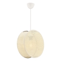 Taklampa med kabel BIG DRUM 1xE27/60W/230V krämfärgad