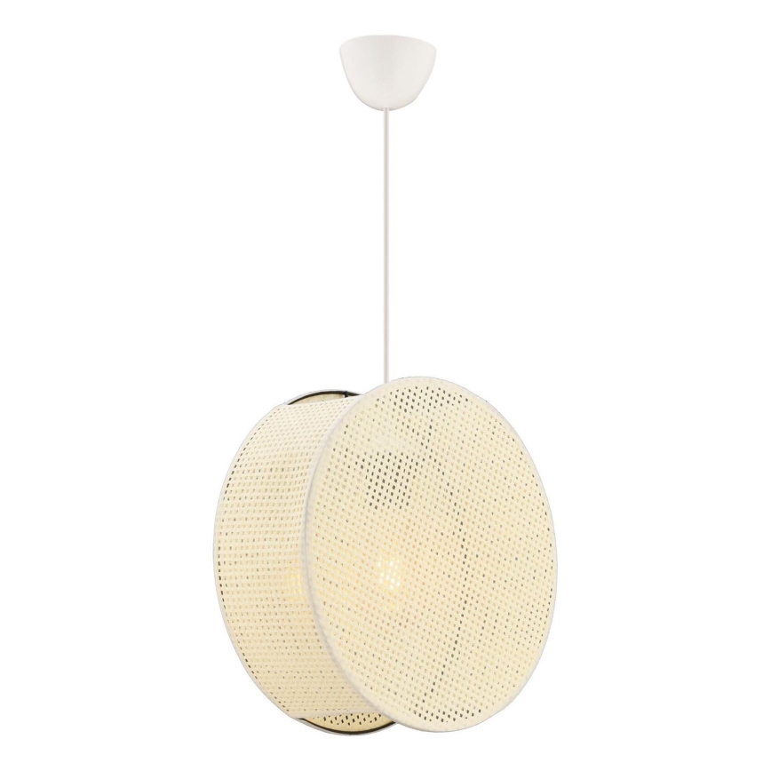 Taklampa med kabel BIG DRUM 1xE27/60W/230V krämfärgad
