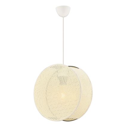 Taklampa med kabel BIG DRUM 1xE27/60W/230V krämfärgad