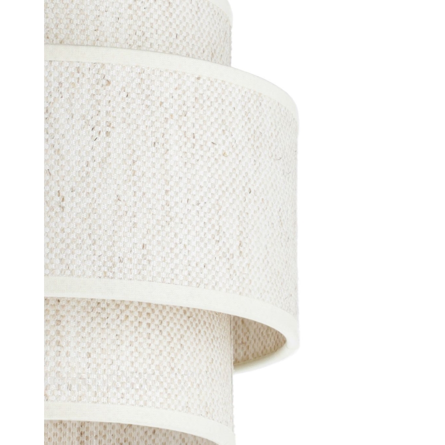 Taklampa med kabel BOHO 3xE27/60W/230V vit