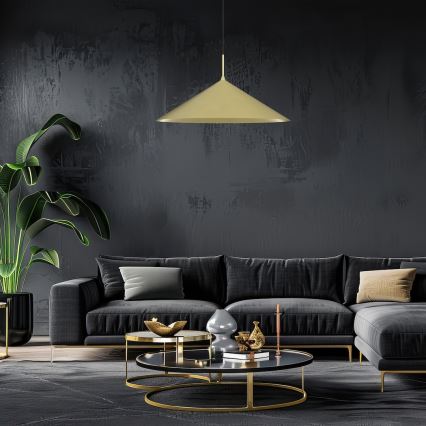 Taklampa med kabel CAPITAL 1xGX53/15W/230V Ø 60 cm guldfärgad