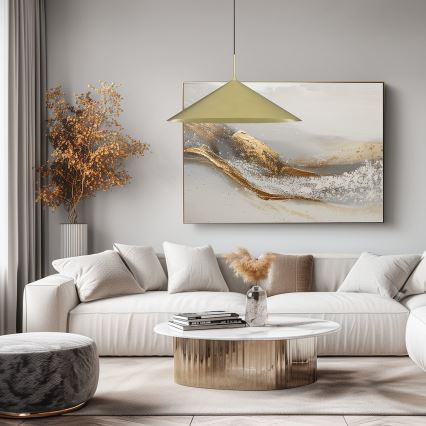 Taklampa med kabel CAPITAL 1xGX53/15W/230V Ø 60 cm guldfärgad