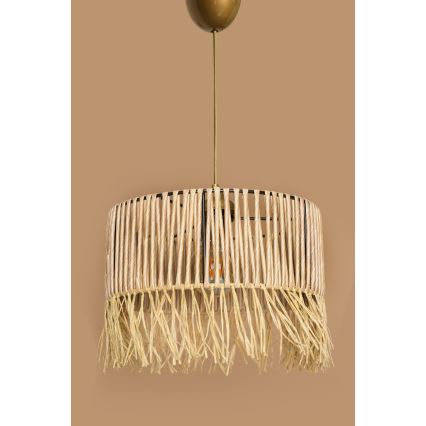 Taklampa med kabel RIMINI 1xE27/40W/230V beige