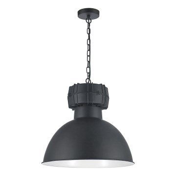 Taklampa med kedja BJORN 1xE27/60W/230V svart