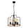 Taklampa med kedja DATUS 4xE27/40W/230V svart/brun