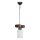 Taklampa med kedja JASMIN 1xE27/40W/230V brun/vit