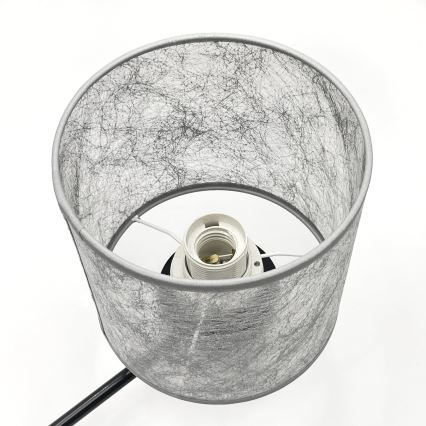 Taklampa med kedja ROSA 3xE27/60W/230V svart/grå