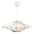 Taklampa med lina 1xE27/60W/230V vit Ø 47 cm vit
