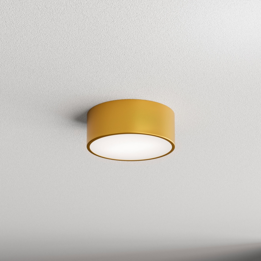 Taklampa med sensor CLEO 1xE27/40W/230V d. 20 cm guld
