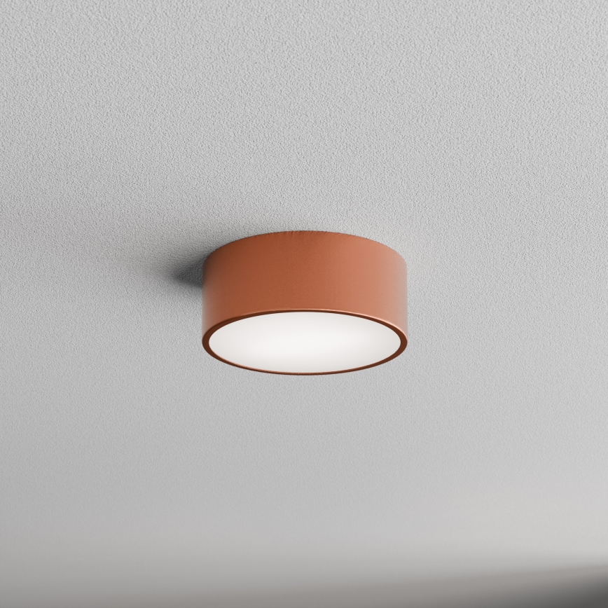 Taklampa med sensor CLEO 1xE27/40W/230V d. 20 cm koppar