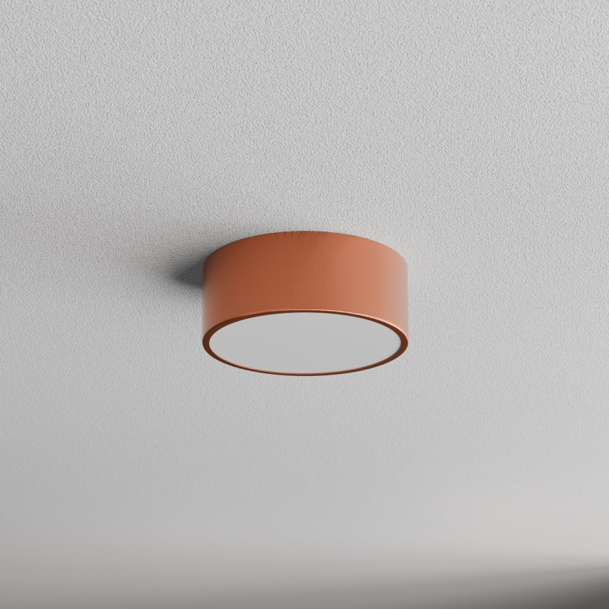 Taklampa med sensor CLEO 1xE27/40W/230V d. 20 cm koppar
