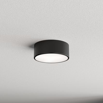 Taklampa med sensor CLEO 1xE27/40W/230V d. 20 cm svart