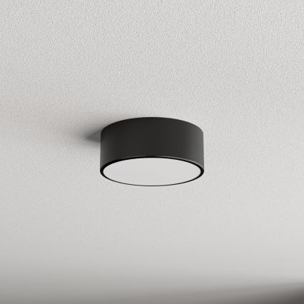Taklampa med sensor CLEO 1xE27/40W/230V d. 20 cm svart